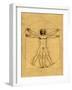 Proportions of the Human Figure-Leonardo da Vinci-Framed Giclee Print