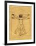 Proportions of the Human Figure-Leonardo da Vinci-Framed Giclee Print