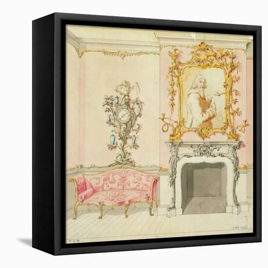 Proposal for a Drawing Room Interior, 1755-60-John Linnell-Framed Stretched Canvas