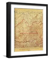 Proposal for Great Smoky Mountains National Park - Panoramic Map-Lantern Press-Framed Art Print