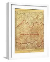 Proposal for Great Smoky Mountains National Park - Panoramic Map-Lantern Press-Framed Art Print