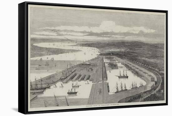 Proposed Docks at Northfleet-null-Framed Stretched Canvas