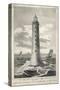 Proposed Elevation of Bell Rock Lighthouse with Scale-B. Scott-Stretched Canvas