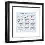 Proposed Facebook Buttons-Reza Farazmand-Framed Art Print