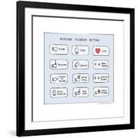 Proposed Facebook Buttons-Reza Farazmand-Framed Art Print