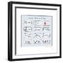 Proposed Facebook Buttons-Reza Farazmand-Framed Art Print