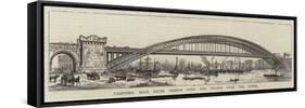 Proposed High Level Bridge over the Thames Near the Tower-null-Framed Stretched Canvas