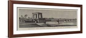 Proposed Iron Railway Bridge across the Nile at Mansurah-null-Framed Giclee Print