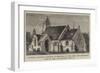 Proposed Memorial Church at Portland to the Crew and Passengers Lost in the Avalanche, 11 September-null-Framed Premium Giclee Print