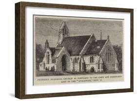 Proposed Memorial Church at Portland to the Crew and Passengers Lost in the Avalanche, 11 September-null-Framed Giclee Print