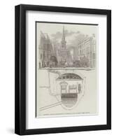 Proposed Metropolitan Subway for Sewage, and Gas and Water Supply-null-Framed Premium Giclee Print