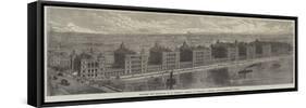 Proposed New Buildings of St Thomas's Hospital at Stangate, Lambeth, Above Westminster Bridge-null-Framed Stretched Canvas