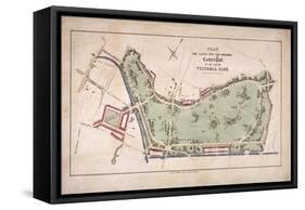 Proposed Plan for Victoria Park, Hackney, London, C1845-Ernest Albert Waterlow-Framed Stretched Canvas