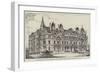 Proposed Post Office, Liverpool, Foundation-Stone Laid by the Duke of York-null-Framed Giclee Print