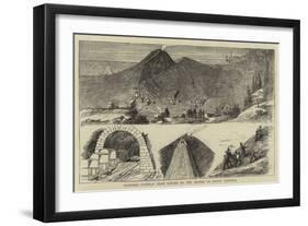 Proposed Railway from Naples to Crater of Mount Vesuvius-null-Framed Giclee Print