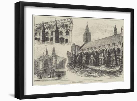 Proposed Restoration of the Exterior of Westminster Hall-Frank Watkins-Framed Giclee Print