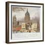 Proposed Riverfront Access to St Paul's Cathedral, City of London, 1826-GS Tregear-Framed Giclee Print