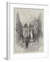 Proposed Site of the New Monumental Chapel, Westminster Abbey-Herbert Railton-Framed Giclee Print