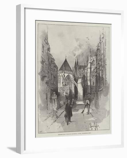 Proposed Site of the New Monumental Chapel, Westminster Abbey-Herbert Railton-Framed Giclee Print