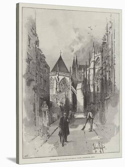 Proposed Site of the New Monumental Chapel, Westminster Abbey-Herbert Railton-Stretched Canvas