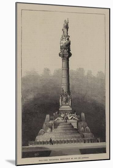 Proposed Triumphal Monument at Rio De Janeiro-null-Mounted Giclee Print