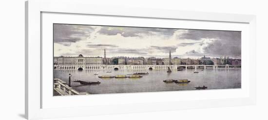 Proposed View of the River Thames, London, 1825-Thomas Mann Baynes-Framed Giclee Print