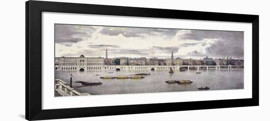 Proposed View of the River Thames, London, 1825-Thomas Mann Baynes-Framed Giclee Print