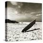 Propped Surfboard-Malcolm Sanders-Stretched Canvas
