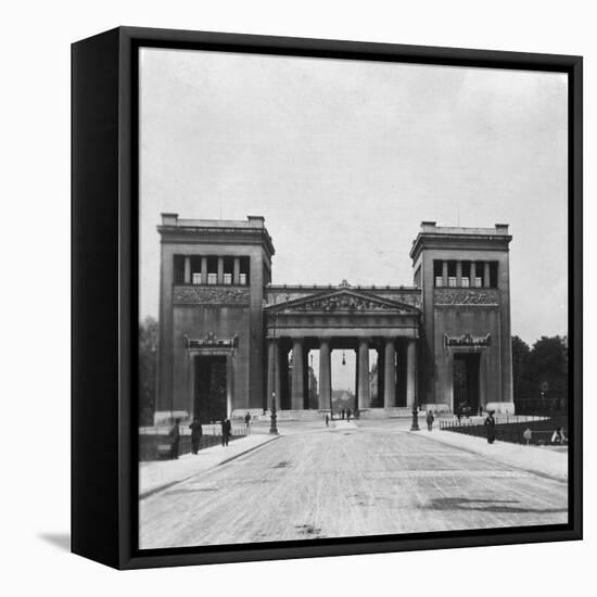 Propylaen, Munich, Germany, C1900-Wurthle & Sons-Framed Stretched Canvas