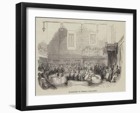 Prorogation of Imperial Parliament-null-Framed Giclee Print