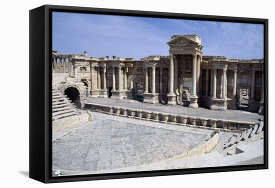 Proscenium of Theatre in Palmyra-null-Framed Stretched Canvas