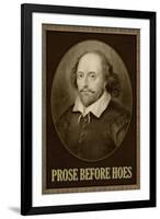 Prose Before Hoes Humor-null-Framed Art Print