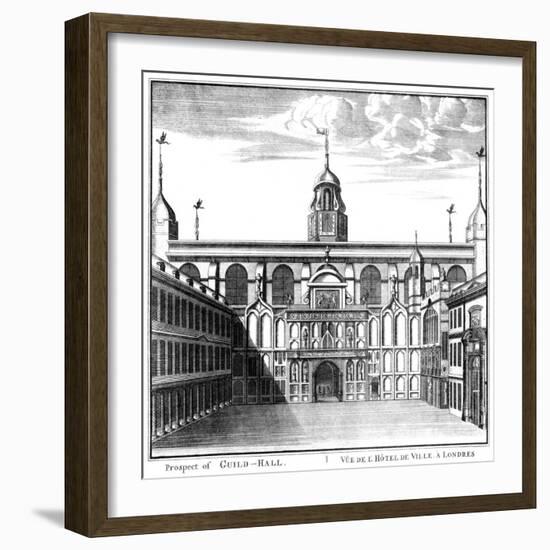 Prospect of Guildhall, City of London-null-Framed Giclee Print