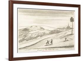 Prospect of Old Sarum from the West, 1723-William Stukeley-Framed Giclee Print