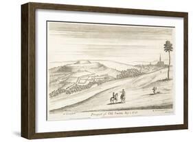 Prospect of Old Sarum from the West, 1723-William Stukeley-Framed Giclee Print