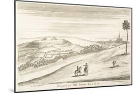 Prospect of Old Sarum from the West, 1723-William Stukeley-Mounted Giclee Print