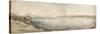 Prospect of the Bay of Tangier from the South-East (Pen and Brown Ink and Watercolour over Graphite-Wenceslaus Hollar-Stretched Canvas