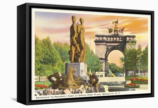 Prospect Park Entrance, Brooklyn, New York-null-Framed Stretched Canvas