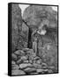 Prospector Chuck Aylor Searching in Superstition Mountains of Southern Ariz. for Lost Gold Mine-Bill Ray-Framed Stretched Canvas