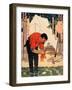 Prospector Cleaning Up after a Day's Work, C.1898-null-Framed Giclee Print