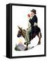"Prospector", July 13,1929-Norman Rockwell-Framed Stretched Canvas