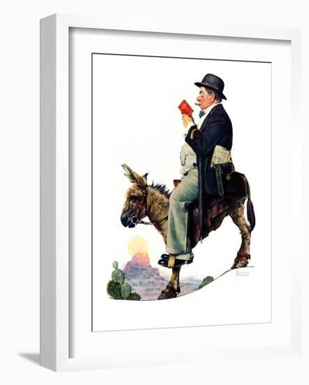 "Prospector", July 13,1929-Norman Rockwell-Framed Giclee Print