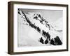 Prospectors Climbing the Chilkoot Pass During the Klondike Gold Rush-null-Framed Photographic Print
