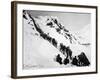 Prospectors Climbing the Chilkoot Pass During the Klondike Gold Rush-null-Framed Photographic Print