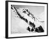 Prospectors Climbing the Chilkoot Pass During the Klondike Gold Rush-null-Framed Photographic Print