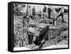 Prospectors Digging for Gold on the Rand in South Africa-null-Framed Stretched Canvas