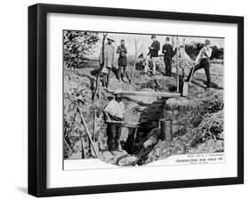 Prospectors Digging for Gold on the Rand in South Africa-null-Framed Photographic Print