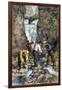 Prospectors Finding Gold in a Stream during the California Gold Rush-null-Framed Giclee Print