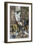 Prospectors Finding Gold in a Stream during the California Gold Rush-null-Framed Premium Giclee Print