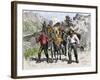 Prospectors Looking for New Diggings during the Gold Rush, c.1850-null-Framed Giclee Print